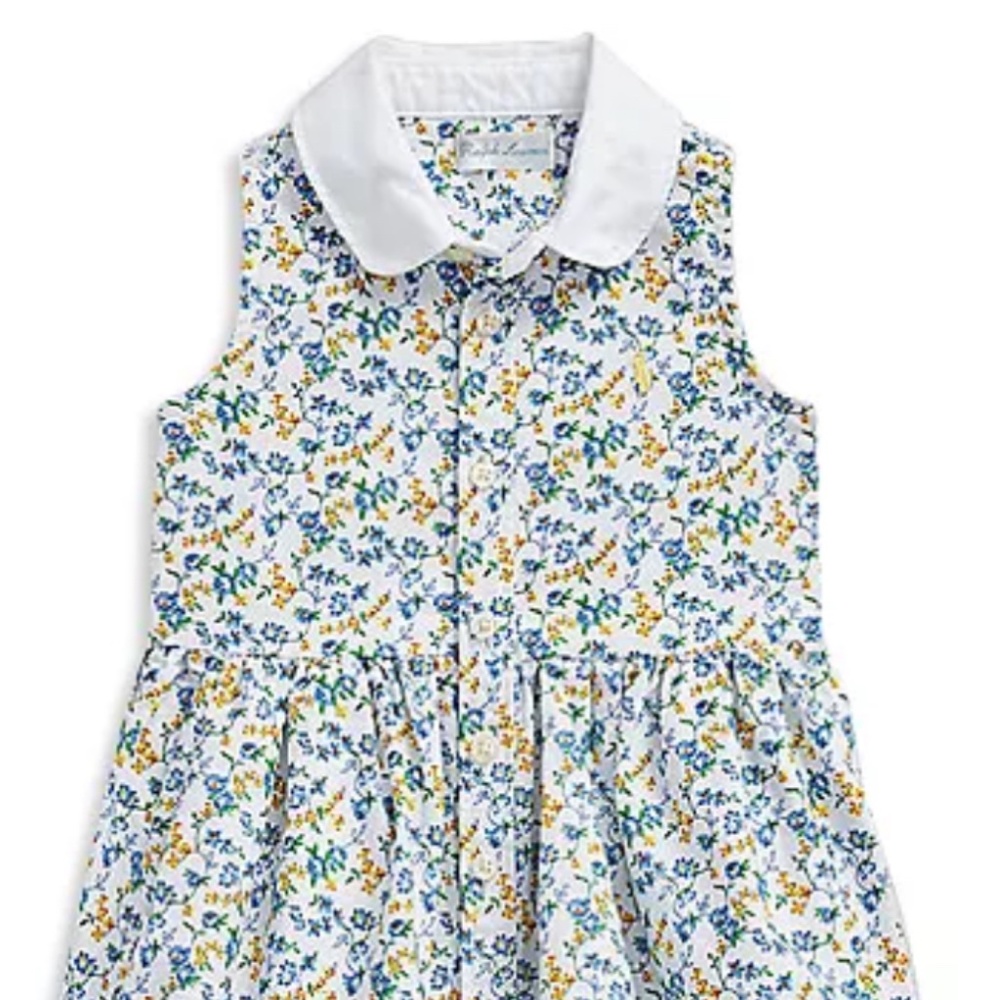 Ralph Lauren Girls' Floral Cotton Shirtdress & Bloomers